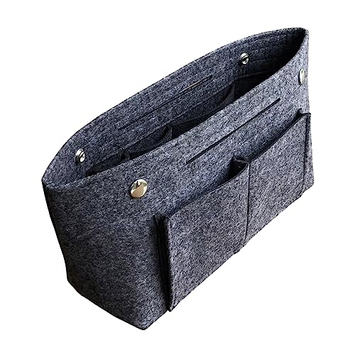 OSOLADY 1 Stück Reise-Aufbewahrungstasche Einfügung Kulturtasche in Reisegröße Handtaschen-Organizer Tragbarer Waschbeutel Hängende Kosmetik-Reisetasche Reise-Make-up-Taschen Dark Grey von OSOLADY