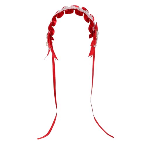 OSOLADY 1 Stück Stylisches Haaraccessoire mit Schleifen Design für Mädchen Haarschmuck Headband für Partys und Besondere Anlässe Rote Spitzenverzierung für OSOLADY 1 Stück Stylisches Haaraccessoire mit Schleifen Design für Mädchen Haarschmuck Headband für Partys und Besondere Anlässe Rote Spitzenverzierung für von OSOLADY