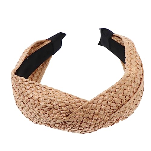 OSOLADY 1 Stück Stylisches Haarband aus Raffia Accessoire für Damen Breites Einfaches Design für Besondere Anlässe Leicht und Komfortabel OSOLADY 1 Stück Stylisches Haarband aus Raffia Accessoire für Damen Breites Einfaches Design für Besondere Anlässe Leicht und Komfortabel von OSOLADY