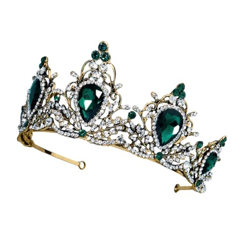 OSOLADY 1 Stück Vintage Krone Haarband mit und Eleganter Kopfschmuck für Braut Hochzeiten Partys und Besondere Anlässe Handgefertigt aus Hochwertigem Legierungsmaterial von OSOLADY