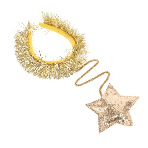 OSOLADY 1stück Haarreif Mit Fünfzackigem Stern Geburtstagsheaddress Für Mädchen Und Erwachsene Für Partys Und Fotoshootings Goldene Farbe von OSOLADY