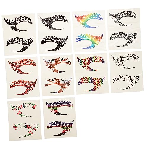 OSOLADY 10 Paare Eyeliner Aufkleber Lidschatten Papier OSOLADY 10 Paare Eyeliner Aufkleber Lidschatten Papier von OSOLADY