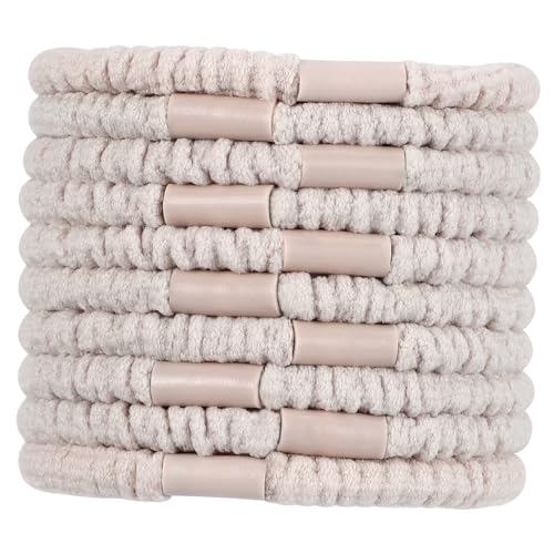 OSOLADY Haargummis 10er-Pack keine Beschädigungen elastische Haarbänder für Frauen dehnbares Haargummiband für Mädchen mit dickem Haar von OSOLADY