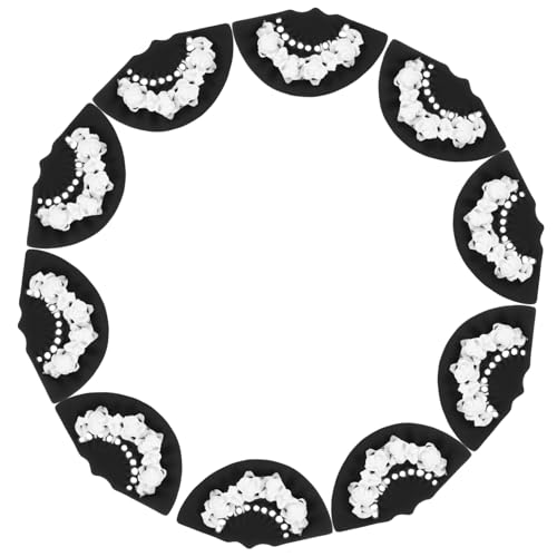 OSOLADY 10 Stück Miniaturisierte Geprägte Fächer Haarnadeln Teiliges für Diy Bastelbedarf Kreative Haarschmuck Accessoires und Fotografie Dekorationen von OSOLADY