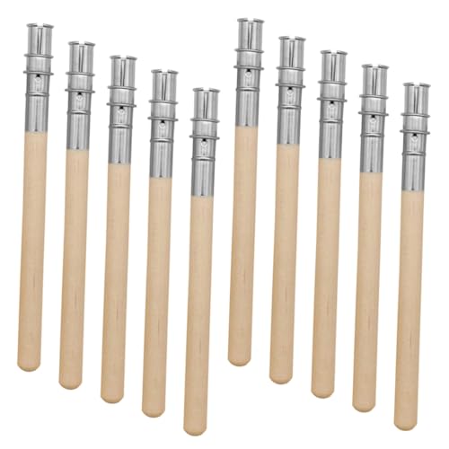 OSOLADY 10 Stück Teiliges Augenbrauenstift Verlängerer Bleistifthalter aus Langlebigem Material Einfach zu Bedienen Kompatibel mit Verschiedenen Stiftgrößen Ergonomisch für Präzises Make von OSOLADY