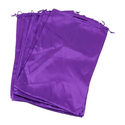 OSOLADY 10 Stück Teiliges Satin Wig Taschen mit Zugband Praktische Aufbewahrung für Haarverlängerungen für Reisen und Täglichen Gebrauch Farbdesign von OSOLADY