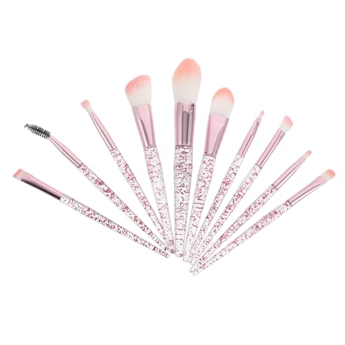 OSOLADY 10-teiliges Make-up-pinsel-set: Glitzer, Grundierung, Verblenden, Gesichtspuder, Concealer, Lidschatten, Rouge, Make-up-pinsel-set Für Und Mädchen OSOLADY 10-teiliges Make-up-pinsel-set: Glitzer, Grundierung, Verblenden, Gesichtspuder, Concealer, Lidschatten, Rouge, Make-up-pinsel-set Für Und Mädchen von OSOLADY