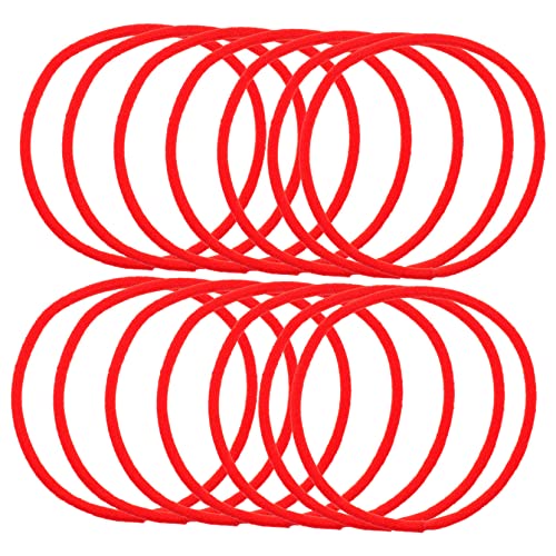OSOLADY 100stücke Dünne Elastische Haargummis Aus Gummi Bunte Haargummis Für Junge Mädchen Rote Dehnbare Farbige Für Kleinkinder von OSOLADY