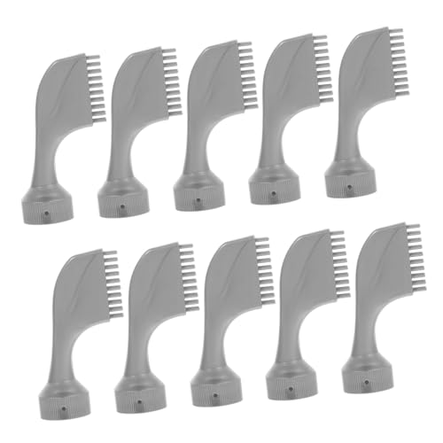OSOLADY 10St Kamm haarfarbe pinsel haarfarbe set hair color spray lackierpinsel hair dye Farbpinsel Kämme zum Färben von Haaren Applikatorbürste für Haarfärbemittel Färbepinsel Abs Grey von OSOLADY