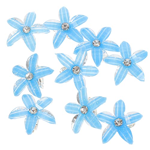 OSOLADY 10stücke Mini-haarklammern Für Mädchenhaar Blumenhaarklammern Haarklammer Mädchen Zarte Haarklammern Haarschmuck Für Mädchen Kopfschmuck Für Haarklammern Für Blumenhaarclips Haarcl von OSOLADY