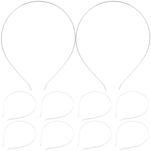 OSOLADY 10Stücke Silber Haarband für Damen und Stirnband Vielseitig Verzierbar für Besondere Anlässe und Alltag von OSOLADY