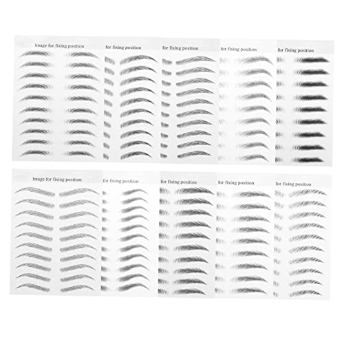 OSOLADY 10blätter Augenbrauen Tattoos Aufkleber Temporäre Augenbrauen Make-up Aufkleber Umweltfreundlich von OSOLADY
