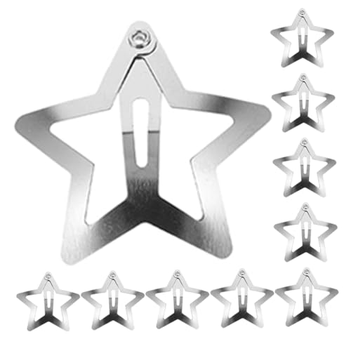 OSOLADY Stern-Haarspangen für Damen 10-teilig silberner Stern-Haarschmuck modisches Haarnadel-Set für Party Geburtstag Hochzeit Mädchen-Haarspangen OSOLADY Stern-Haarspangen für Damen 10-teilig silberner Stern-Haarschmuck modisches Haarnadel-Set für Party Geburtstag Hochzeit Mädchen-Haarspangen von OSOLADY