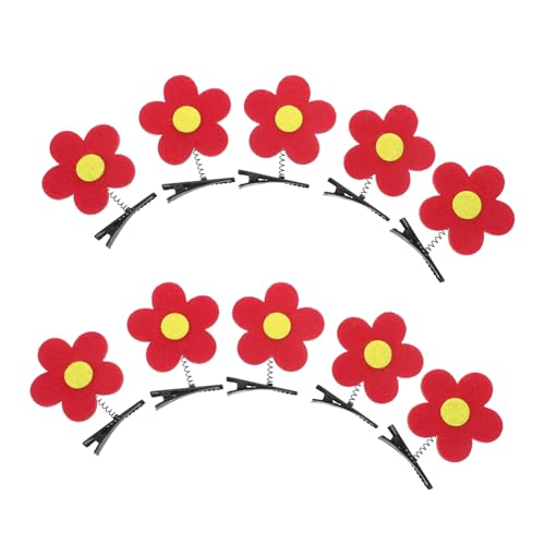 OSOLADY 10stücke Teiliges Blumenförmige Haarklammern Für Mädchen Niedliche Cartoon Haarclips Haarschmuck Für Partys Und Alltagsstylings von OSOLADY