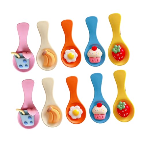 OSOLADY 10stücke Cartoon Löffelform Haarspangen Für Mädchen Niedliche Mädchen-haarclips Rutschfeste Haarklammern Accessoire Für Partys Geburtstage Und Alltag OSOLADY 10stücke Cartoon Löffelform Haarspangen Für Mädchen Niedliche Mädchen-haarclips Rutschfeste Haarklammern Accessoire Für Partys Geburtstage Und Alltag von OSOLADY