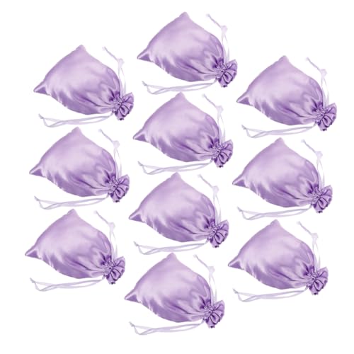 OSOLADY 10stücke Teiliges Silky Drawstring Kosmetiktaschen Für Damen Multifunktionale Aufbewahrungstaschen Für Schmuck Make-up Und Mehr Zartem Einfach Zu Öffnen Schließen von OSOLADY