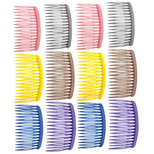 OSOLADY 12 Stück Kamm Tasche Mädchen Haarkämme zum Stylen entwirren Zubehör haarschmuck hair styling Haar Styling combs haar pflege Haarkämme für Zuhause Frisierkämme Haarklammern Plastik von OSOLADY