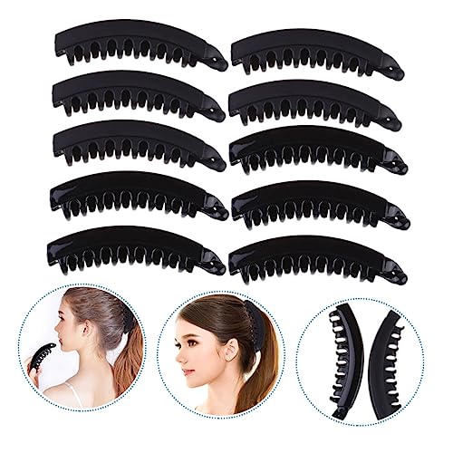 OSOLADY 12 Stück Teiliges Bananen Haarclip mit Zähnen und für Damen Stylische Haarspangen für Dickes Dünnes Lockiges oder Glattes Haar für Alltag und Besondere Anlässe von OSOLADY