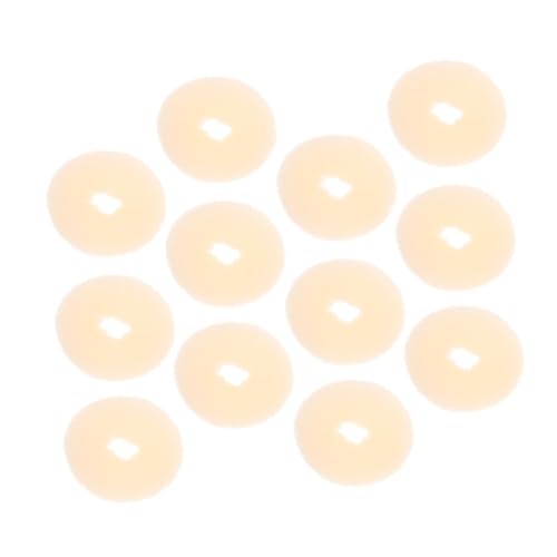 OSOLADY 12St Haarschmuck frisurenhilfe haar Haarstyling-Hilfsmittel Brötchenmacher Flache Haarspangen zum Stylen Netz werkzeug Haar Donut Brötchenmaschine für Frauen Nylon Beige von OSOLADY