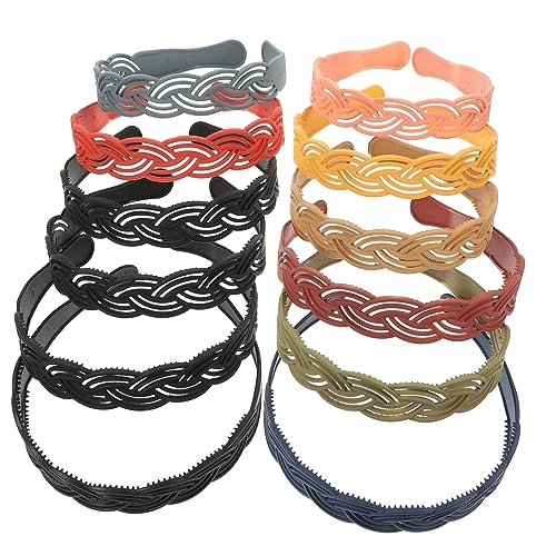 OSOLADY 12stücke Stirnbänder Damen Haarbands Einfache Kopf Bands Gesicht Waschen Haarschmuck Für Frauen Stirnbänder Mit Anti-rutsch-funktion von OSOLADY