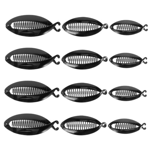 OSOLADY 12stücke Teiliges Bananen-haarklammern Für Frauen Dekorative Klammern Für Dickes Und Langes Haar Robuste Und Leichte Clips Für Feines Und Lockiges Haar von OSOLADY