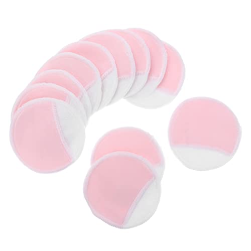 OSOLADY 12stücke Bambusfasern Make-up Entferner Pad Gesichtsquaste Wiederverwendbar Beauty-tool Make-up-entferner Zubehör Für Hautpflege Tägliche Anwendung Leicht Zu Reinigen von OSOLADY