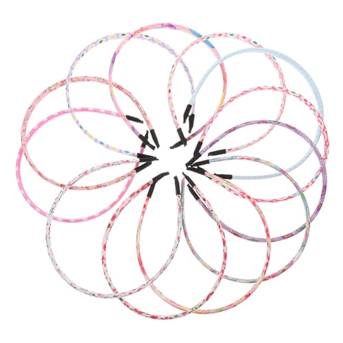 OSOLADY 12stücke Teiliges Junge Mädchen-stirnband Blumenmuster Elastische Haarreifen Für Mädchen Für Festivals Und Partys Für Unvergessliche Accessoires Für Junge Mädchen von OSOLADY