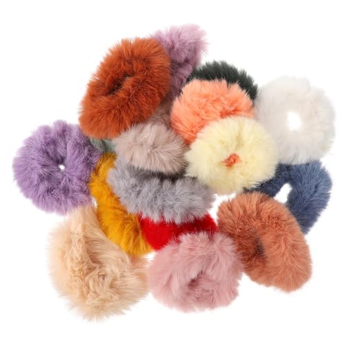 OSOLADY 16Stücke Teiliges aus Bunten Haargummis aus Kunstfell Stilvolle Haaraccessoires für Damen für Partys Hochzeiten und Alltag OSOLADY 16Stücke Teiliges aus Bunten Haargummis aus Kunstfell Stilvolle Haaraccessoires für Damen für Partys Hochzeiten und Alltag von OSOLADY