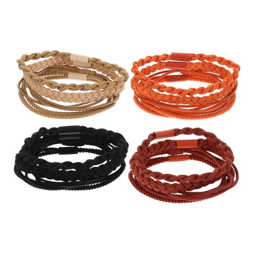 OSOLADY 16 Stück Geflochtene Haargummis für Mädchen Pferdeschwanzhalter Dehnbare Elastische Haargummis Haar-accessoires für Frauen OSOLADY 16 Stück Geflochtene Haargummis für Mädchen Pferdeschwanzhalter Dehnbare Elastische Haargummis Haar-accessoires für Frauen von OSOLADY