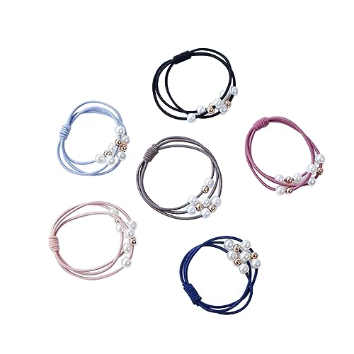 OSOLADY 18stücke Verknotete Haar Seile Perle Design Haar Ringe Elastische Pferdeschwanz Halter Zubehör Für Junge Mädchen Und Erwachsene von OSOLADY