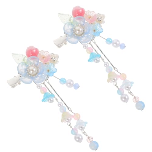 OSOLADY Chinesische Haarspangen Quaste Haarnadeln Blumendekor Haar Zubehör Alter Stil Für Frauen Und Bräute Styling Accessoires von OSOLADY