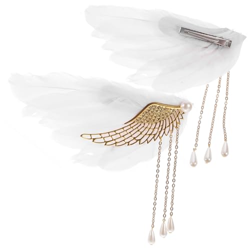 OSOLADY 1Paar Haarspange mit Engelsfeder Flügeln Eleganter Haarschmuck für Teenager Mädchen für Hochzeiten Weihnachtsfeiern und Bühnenauftritte Wiederverwendbar und Bequem OSOLADY 1Paar Haarspange mit Engelsfeder Flügeln Eleganter Haarschmuck für Teenager Mädchen für Hochzeiten Weihnachtsfeiern und Bühnenauftritte Wiederverwendbar und Bequem von OSOLADY
