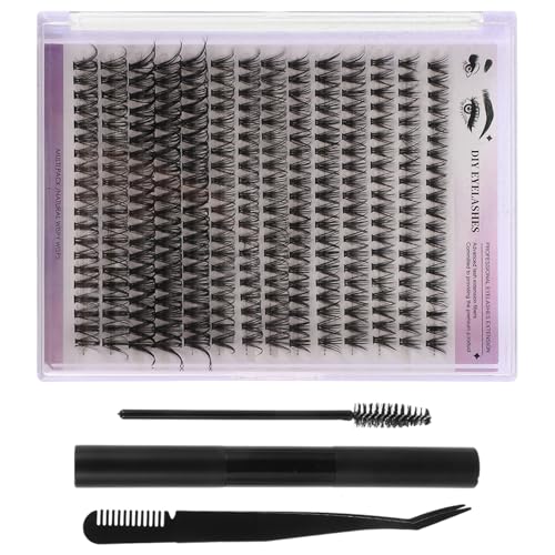 OSOLADY 1Sätze DIY Wimpernverlängerungsset mit Einzelwimpern Cluster Wimpernkleber und Entferner Gebogene Pinzette Bürste für Einfache Anwendung Schwarz für Looks OSOLADY 1Sätze DIY Wimpernverlängerungsset mit Einzelwimpern Cluster Wimpernkleber und Entferner Gebogene Pinzette Bürste für Einfache Anwendung Schwarz für Looks von OSOLADY