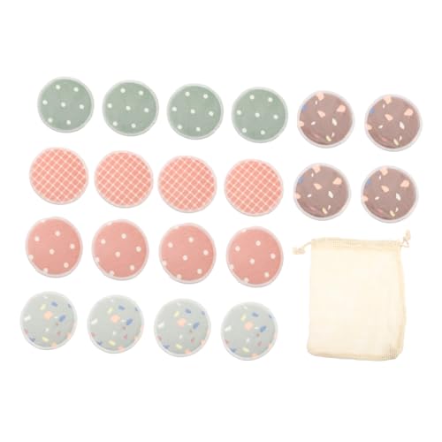 OSOLADY 1Satz Bambus Make Up Entferner Pads Waschbare Abschminkpads mit Aufbewahrungstasche Umweltfreundliche Große Kosmetik Pads für Reisen und Zuhause Vielseitig von OSOLADY