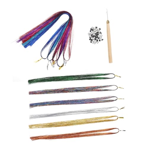 OSOLADY 1Satz Haarlatsel Erweiterungen Haar Lamellen Für Farben Häkelnadel Und Riegel Für Frisuren Für Partys Und Cosplay OSOLADY 1Satz Haarlatsel Erweiterungen Haar Lamellen Für Farben Häkelnadel Und Riegel Für Frisuren Für Partys Und Cosplay von OSOLADY