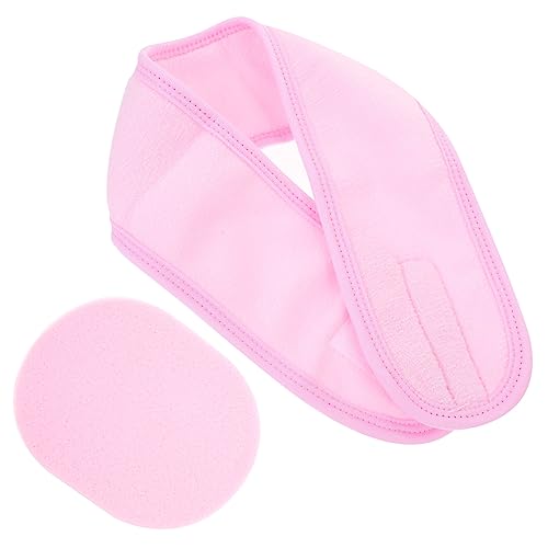 OSOLADY Stirnband Zum Gesichtwaschen Mit Reinigungsschwamm Aus Weicherem Für Damen Zur Hautpflege Umwickeln Der Haare von OSOLADY