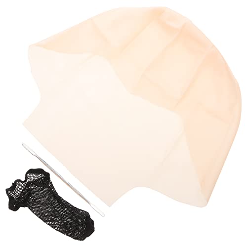 OSOLADY 1Satz Latex Glatzenkappe für Erwachsene Teiliges Set mit Haarnetz und Make Up Werkzeugen für Halloween Karneval und Cosplay Realistischer Dehnbar und Bequem von OSOLADY