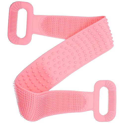 OSOLADY Silikon-badetuch Rückenreibetuch Duschbürste -körperbürste Peeling-gürtel Rückenziehtuch Badezubehör von OSOLADY