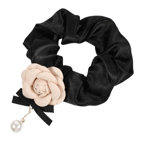 OSOLADY Haar Scrunchie Französischer Stil 1Stück Elastischer Pferdeschwanzhalter für Damen Haarseil Langlebiges Haarschmuck für Dickes Haar Haarschmuck Zubehör von OSOLADY
