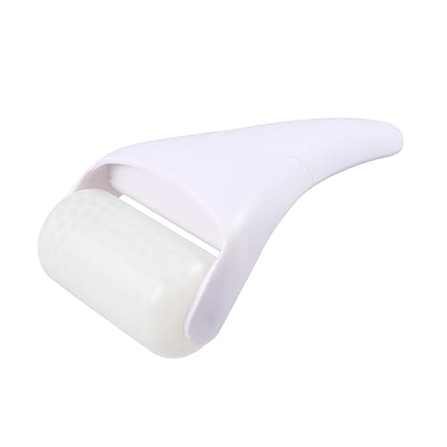 OSOLADY Eisroller Für Gesichtsmassage Hautpflege-werkzeug Zur Linderung Von Schwellungen Und Falten Mit Langem Griff Für Einfachen Griff Für Frauen Und Mädchen Weiß von OSOLADY