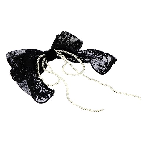 OSOLADY 1Stück Haarnadel Bowknot aus Spitze Haarspange für und Mädchen für Hochzeiten Partys und Alltagsmode Schwarzes Haaraccessoire von OSOLADY