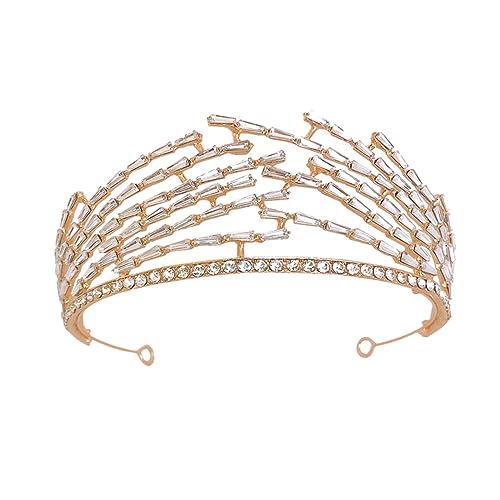 OSOLADY 1Stück Hochzeitskrone aus Legierung Braut Haarschmuck Haarband mit Glitzernden Verzierungen für Unvergessliche bei Hochzeiten Verlobungen und Partys OSOLADY 1Stück Hochzeitskrone aus Legierung Braut Haarschmuck Haarband mit Glitzernden Verzierungen für Unvergessliche bei Hochzeiten Verlobungen und Partys von OSOLADY