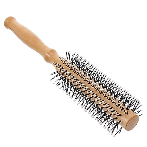 OSOLADY 1Stück Holzhaarkamm mit Rundgriff Hochwertiger Friseur Kamm für Lockenstyling und für Damen und Herren Leicht und Langlebig zur Kopfhaut von OSOLADY