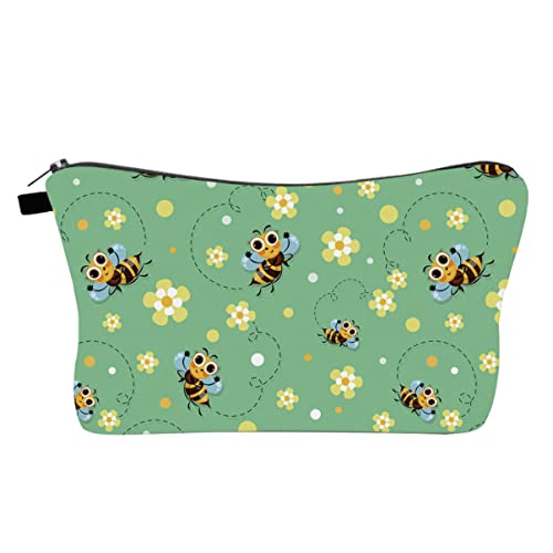 OSOLADY 1Stück Kreative wasserdichte Kosmetiktasche mit Bienenmuster Tragbarer Make Up Organizer für Reisen und Waschtasche für und Toilettenartikel von OSOLADY