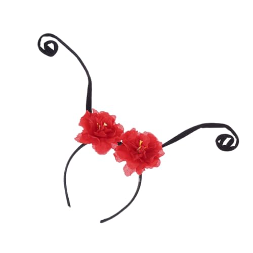 OSOLADY 1Stück Lustiges Ameisen Antennen Haarband Mit Blumen Niedliches Party Haaraccessoire Für Damen Für Karneval Cosplay Und Festlichkeiten Rotes Design OSOLADY 1Stück Lustiges Ameisen Antennen Haarband Mit Blumen Niedliches Party Haaraccessoire Für Damen Für Karneval Cosplay Und Festlichkeiten Rotes Design von OSOLADY
