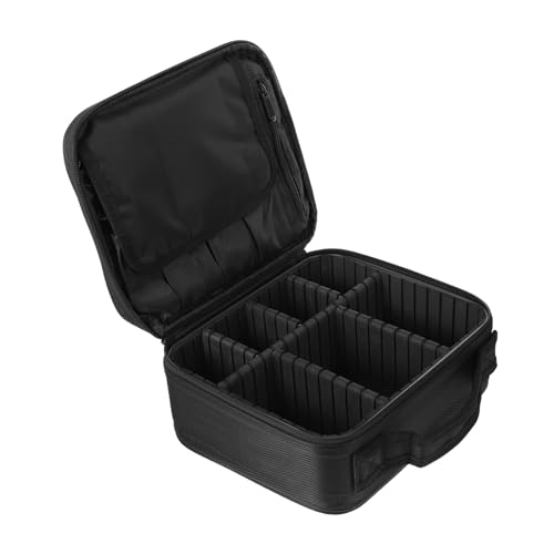 OSOLADY Tragbare Kosmetik Aufbewahrungstasche Schwarz Multifunktionale Kulturbeutel Für Reisen Handheld Make up Tasche Für Frauen Und Männer Kompakte Toilettenartikel Organizer Für von OSOLADY