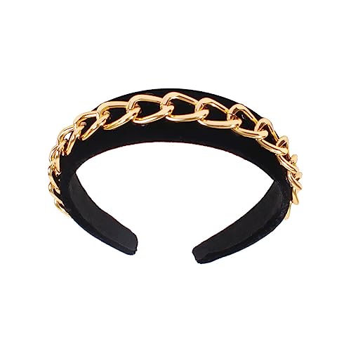 OSOLADY 1Stück Punk Style Haarband Mit Ketten Design Kopfbedeckung Für Modisches Stirnband Für Hot Hair Hoop Für Trendbewusste von OSOLADY
