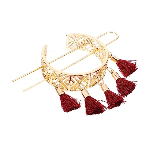 OSOLADY 1stück Geometrisches Blütenmuster Haarschmuck Mit Retro-tasseln Elegante Haarnadel Für Besondere Anlässe Frauen-haaraccessoire Rote Farbe Einzigartiges Design OSOLADY 1stück Geometrisches Blütenmuster Haarschmuck Mit Retro-tasseln Elegante Haarnadel Für Besondere Anlässe Frauen-haaraccessoire Rote Farbe Einzigartiges Design von OSOLADY