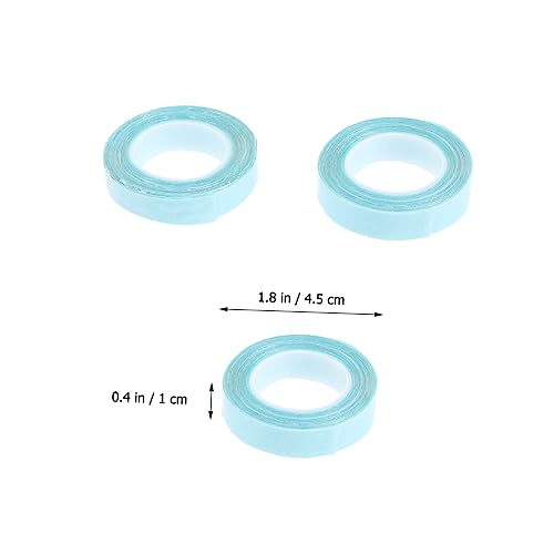 OSOLADY 2 Rollen Doppelseitiges Klebeband für Haarverlängerungen Handgewebte Perücke Wasserfest für und Mädchen Blau von OSOLADY