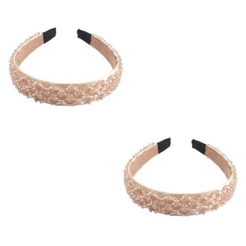 OSOLADY 2 Stück Schickes Haarband Mit Imitationskristallen Modisches Stirnband Für Damen Kopfbedeckung Elegante Haardekorationen von OSOLADY